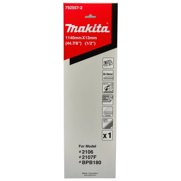 Makita 792557-2 Zaagband Metaal/RVS 1140x13mm 4 Makita 792557-2 Zaagband Metaal/RVS 1140x13mm - Afbeelding 4