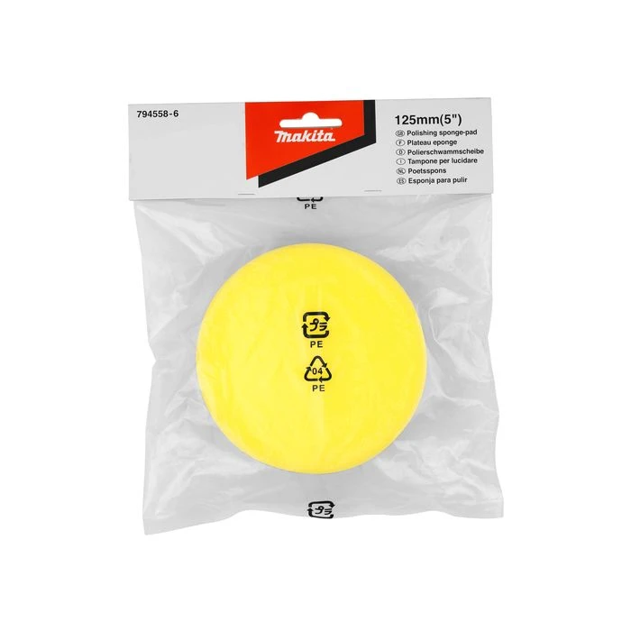 Makita 794558-6 Spons Geel 125 Mm 3 Makita 794558-6 Spons Geel 125 Mm - Afbeelding 3