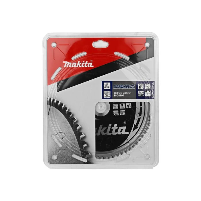 Makita B-08707 Zaagb Q+C 260x30x2,3 70T 5g 4 Makita B-08707 Zaagb Q+C 260x30x2,3 70T 5g - Afbeelding 4