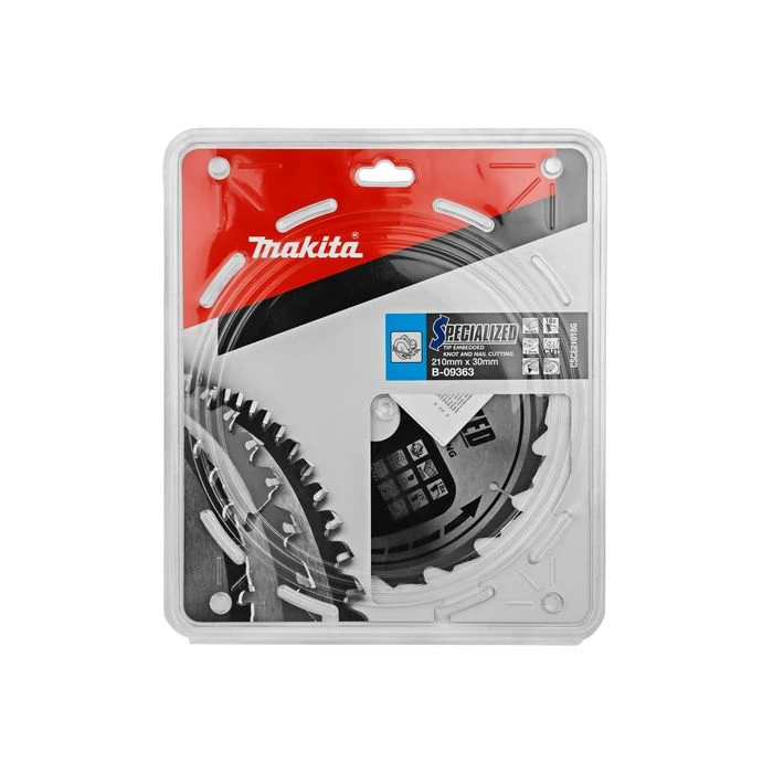 Makita B-09363 Cirkelzaagblad Hout (noest/spijker) 4 Makita B-09363 Cirkelzaagblad Hout (noest/spijker) - Afbeelding 4