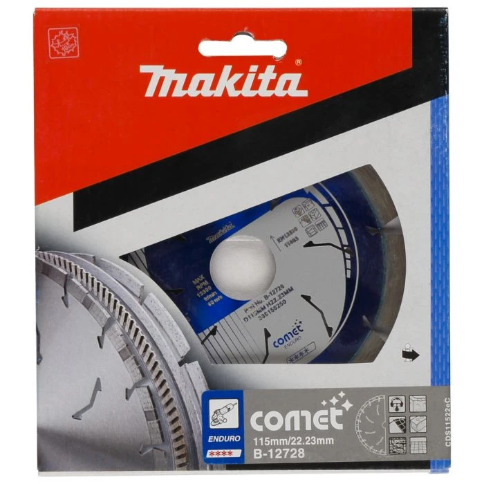 Makita B-12728 Diamantschijf 115x22,23x2,2mm Blauw 2 Makita B-12728 Diamantschijf 115x22,23x2,2mm Blauw - Afbeelding 2