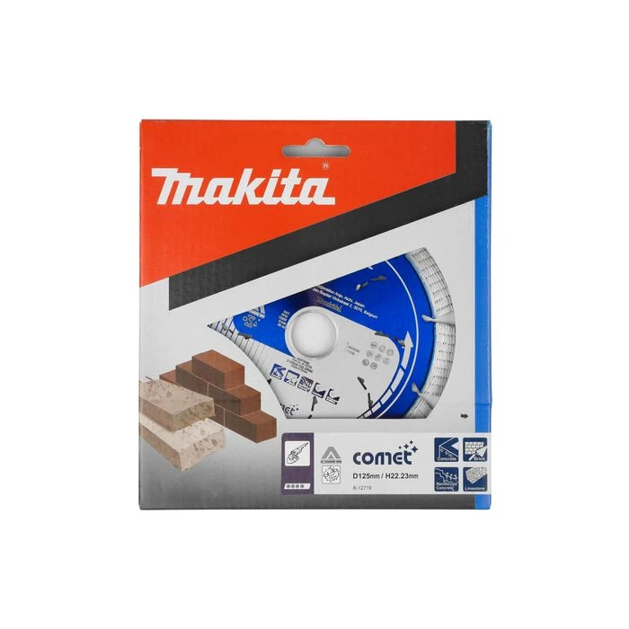 Makita B-12778 Diamantschijf 125x22,23x2,2mm Blauw 3 Makita B-12778 Diamantschijf 125x22,23x2,2mm Blauw - Afbeelding 3