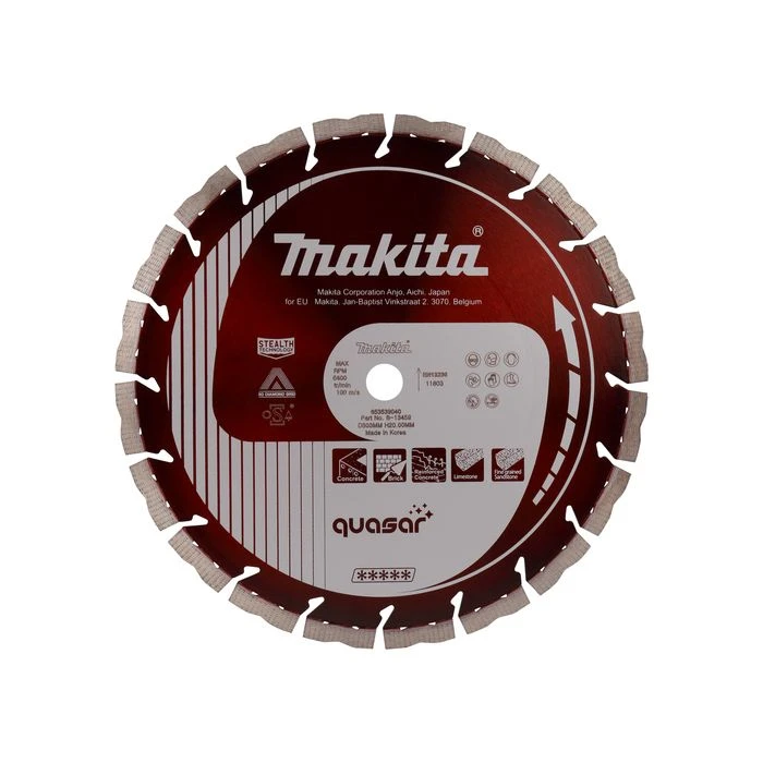 Makita B-13459 Diamantschijf 300x20x3,0mm Rood 2 Makita B-13459 Diamantschijf 300x20x3,0mm Rood - Afbeelding 2