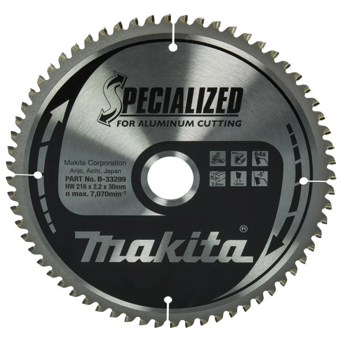 Makita B-33299 Afkortzaagblad Aluminium 1 Makita B-33299 Afkortzaagblad Aluminium