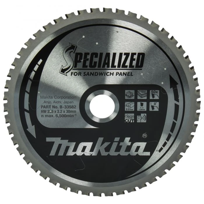 Makita B-33582 Cirkelzaagblad Sandwichpaneel 1 Makita B-33582 Cirkelzaagblad Sandwichpaneel
