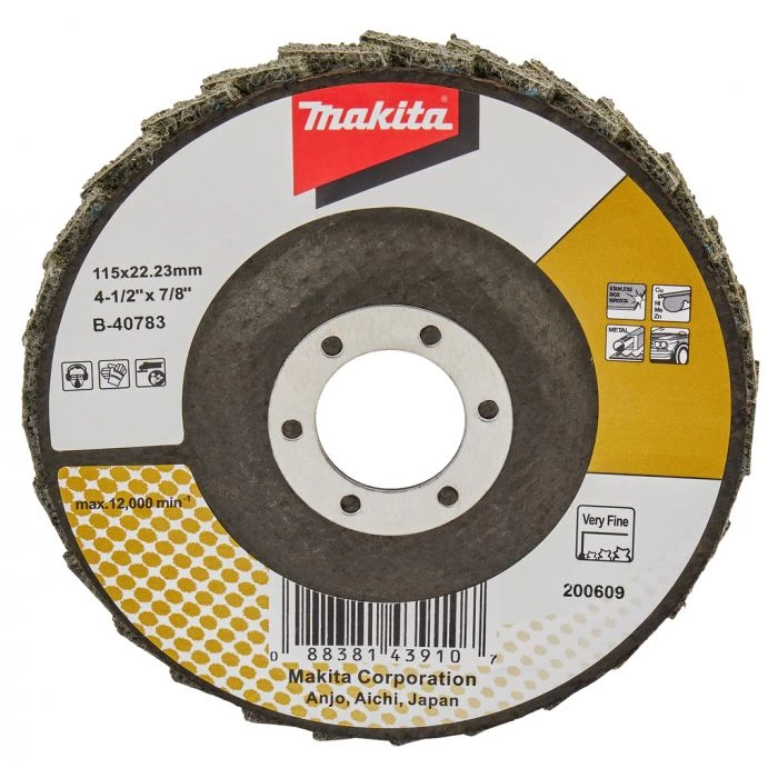 Makita B-40783 Lamellen Conditioneringschijf 115 Mm Extra Fijn 1 Makita B-40783 Lamellen Conditioneringschijf 115 Mm Extra Fijn