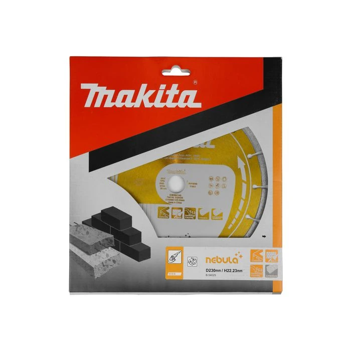 Makita B-54025 Diamantschijf 230x22,23x2,4mm Oranje 3 Makita B-54025 Diamantschijf 230x22,23x2,4mm Oranje - Afbeelding 3