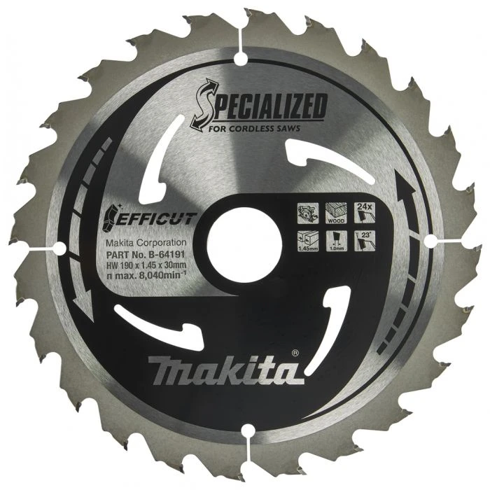 Makita B-64191 Cirkelzaagblad Hout 5 Makita B-64191 Cirkelzaagblad Hout - Afbeelding 5