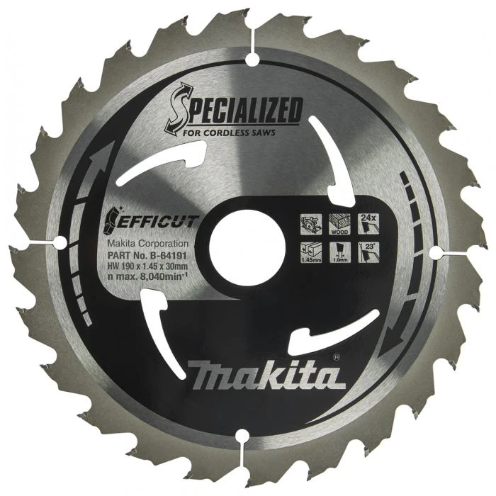 Makita B-64191 Cirkelzaagblad Hout 7 Makita B-64191 Cirkelzaagblad Hout - Afbeelding 7