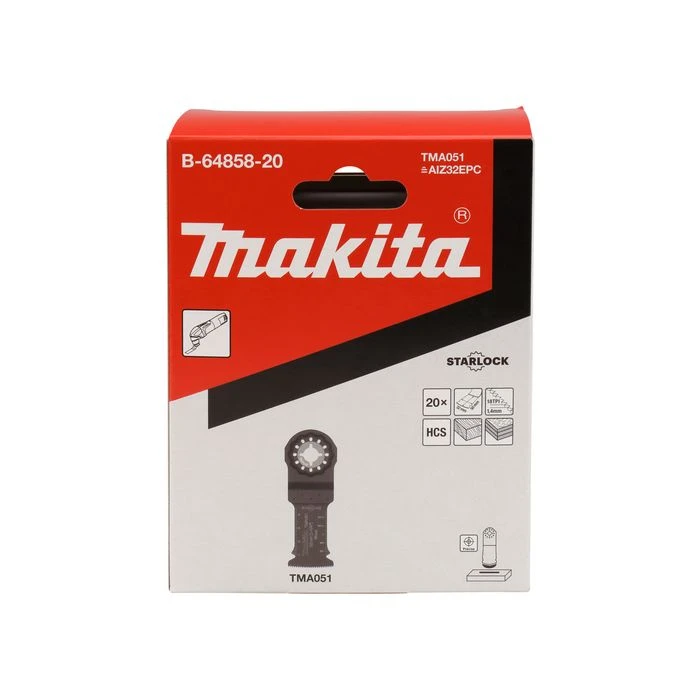 Makita B-64858-20 TMA051 Invalzaagblad 32x50mm Hout (20st) 3 Makita B-64858-20 TMA051 Invalzaagblad 32x50mm Hout (20st) - Afbeelding 3