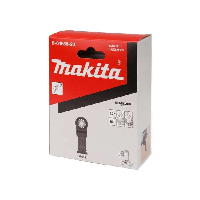Makita B-64858-20 TMA051 Invalzaagblad 32x50mm Hout (20st) 4 Makita B-64858-20 TMA051 Invalzaagblad 32x50mm Hout (20st) - Afbeelding 4