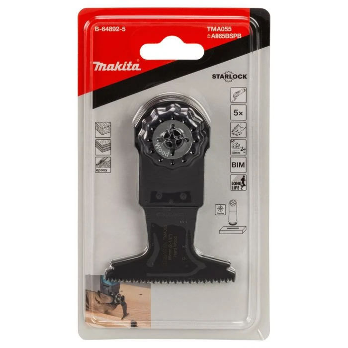 Makita B-64892-5 TMA055 Invalzaagblad 65x40mm Hardhout 3 Makita B-64892-5 TMA055 Invalzaagblad 65x40mm Hardhout - Afbeelding 3