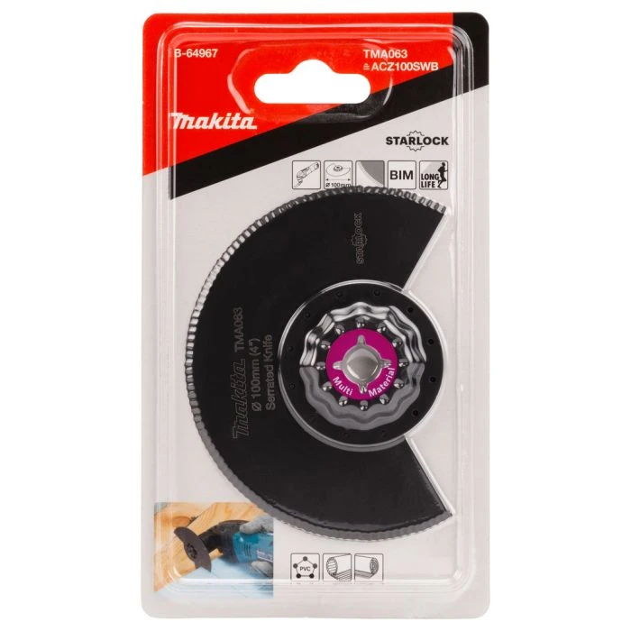 Makita B-64967 TMA063 Segmentmes 100mm 2 Makita B-64967 TMA063 Segmentmes 100mm - Afbeelding 2