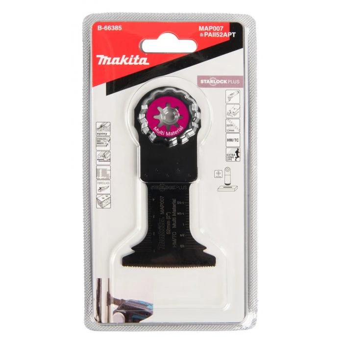 Makita B-66385 MAP007 Invalzaagblad 52x50mm Multimateriaal 3 Makita B-66385 MAP007 Invalzaagblad 52x50mm Multimateriaal - Afbeelding 3