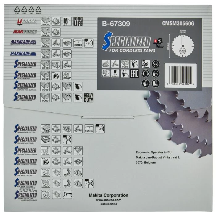 Makita B-67309 Afkortzaagblad Hout 8 Makita B-67309 Afkortzaagblad Hout - Afbeelding 8