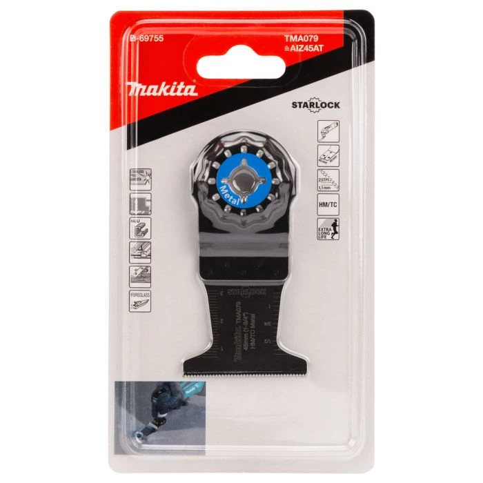Makita B-69755 TMA079 Invalzaagblad 45x40mm RVS 2 Makita B-69755 TMA079 Invalzaagblad 45x40mm RVS - Afbeelding 2