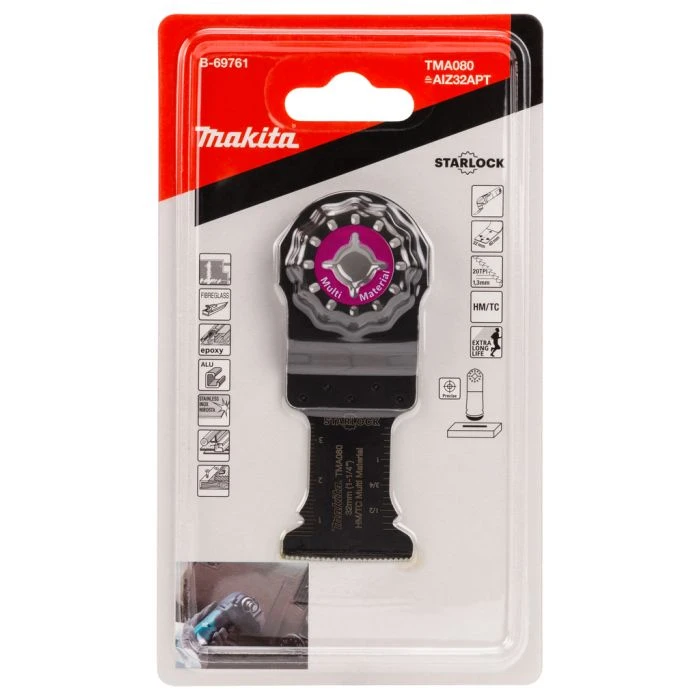 Makita B-69761 TMA080 Invalzaagblad 32x40mm Multimateriaal 2 Makita B-69761 TMA080 Invalzaagblad 32x40mm Multimateriaal - Afbeelding 2
