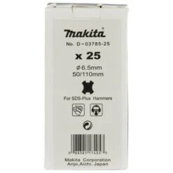 Makita D-03785-25 PBS: Betonboor 6,5x110mm 10 Makita D-03785-25 PBS: Betonboor 6,5x110mm -Exporteren Snij Kracht Winkel D 03785 25 C1N1