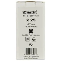 Makita D-03800-25 PBS: Betonboor 7x110mm 11 Makita D-03800-25 PBS: Betonboor 7x110mm -Exporteren Snij Kracht Winkel D 03800 25 C1N1
