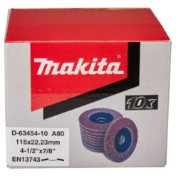 Makita D-63454-10 Lamellenschijf 115mm A80 5 Makita D-63454-10 Lamellenschijf 115mm A80 -Exporteren Snij Kracht Winkel D 63454 10 C1N1