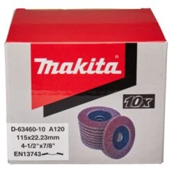 Makita D-63460-10 Lamellenschijf 115mm A120 5 Makita D-63460-10 Lamellenschijf 115mm A120 -Exporteren Snij Kracht Winkel D 63460 10 C1N1