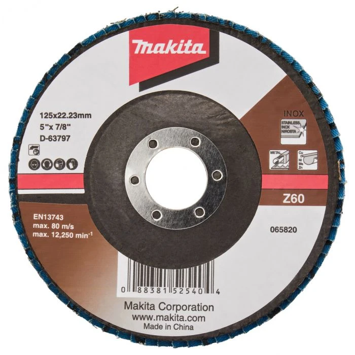 Makita D-63797-10 Lamellenschijf 125mm Z60 1 Makita D-63797-10 Lamellenschijf 125mm Z60