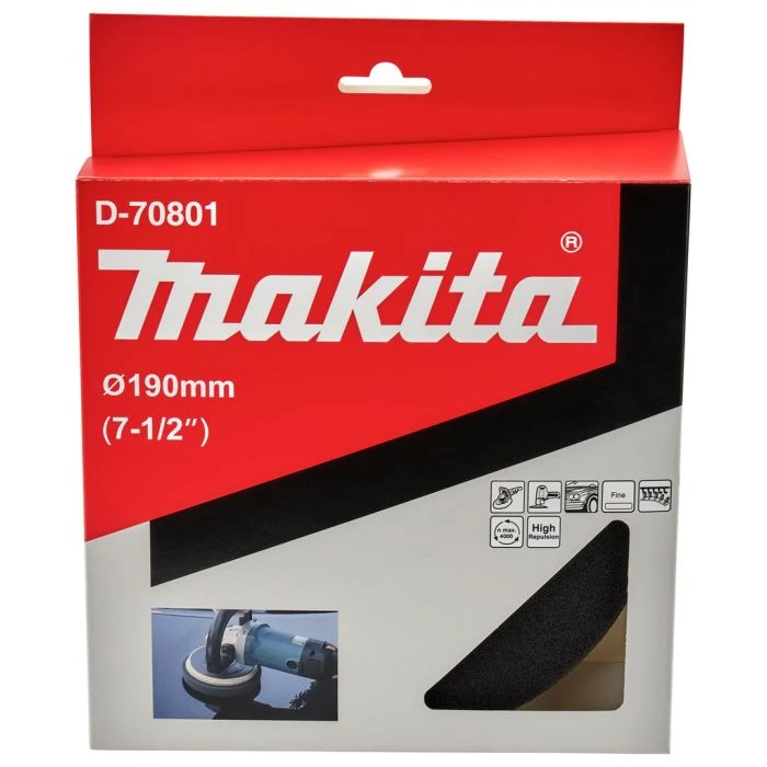 Makita D-70801 Spons Zwart Zacht Fijn 190mm 3 Makita D-70801 Spons Zwart Zacht Fijn 190mm - Afbeelding 3