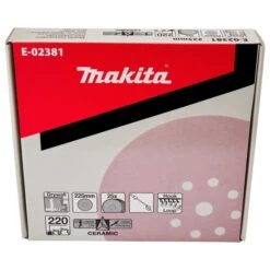 Makita E-02381 Schuurschijf 225mm K220 Velcro 6 Makita E-02381 Schuurschijf 225mm K220 Velcro -Exporteren Snij Kracht Winkel E 02381 C1N1