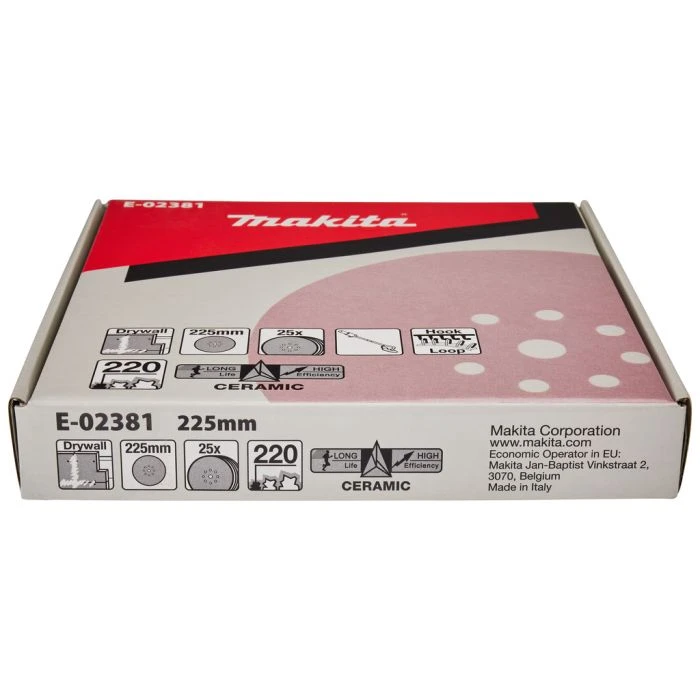 Makita E-02381 Schuurschijf 225mm K220 Velcro 4 Makita E-02381 Schuurschijf 225mm K220 Velcro - Afbeelding 4
