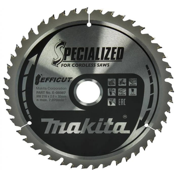 Makita E-06987 Afkortzaagblad Hout 1 Makita E-06987 Afkortzaagblad Hout