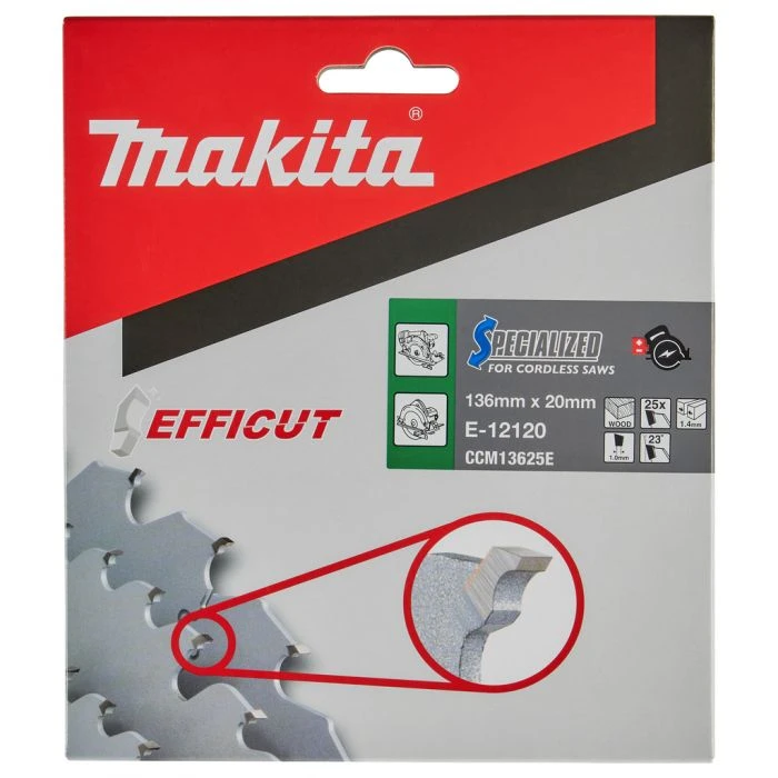 Makita E-12120 Cirkelzaagblad Hout 10 Makita E-12120 Cirkelzaagblad Hout - Afbeelding 10