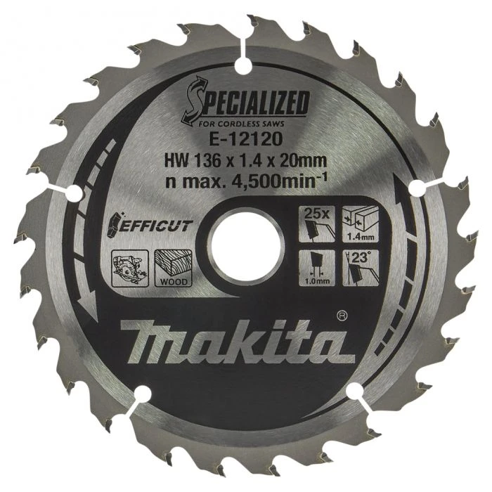 Makita E-12120 Cirkelzaagblad Hout 8 Makita E-12120 Cirkelzaagblad Hout - Afbeelding 8