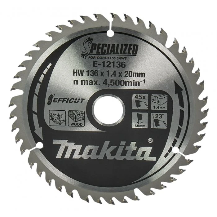 Makita E-12136 Cirkelzaagblad Hout 2 Makita E-12136 Cirkelzaagblad Hout - Afbeelding 2