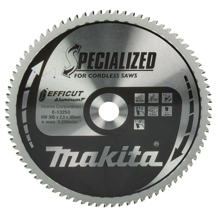 Makita E-13253 Afkortzaagblad Aluminium 2 Makita E-13253 Afkortzaagblad Aluminium - Afbeelding 2