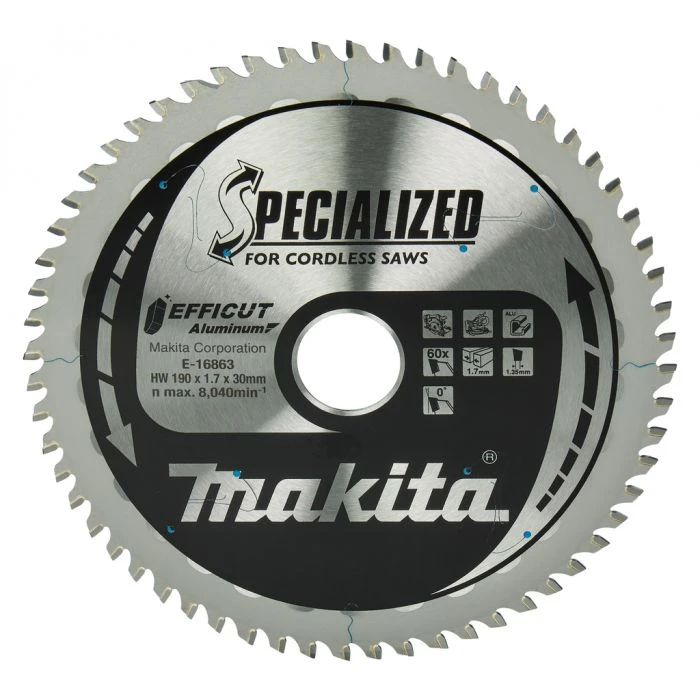 Makita E-16863 Afkort- En Cirkelzaagblad Aluminium 1 Makita E-16863 Afkort- En Cirkelzaagblad Aluminium