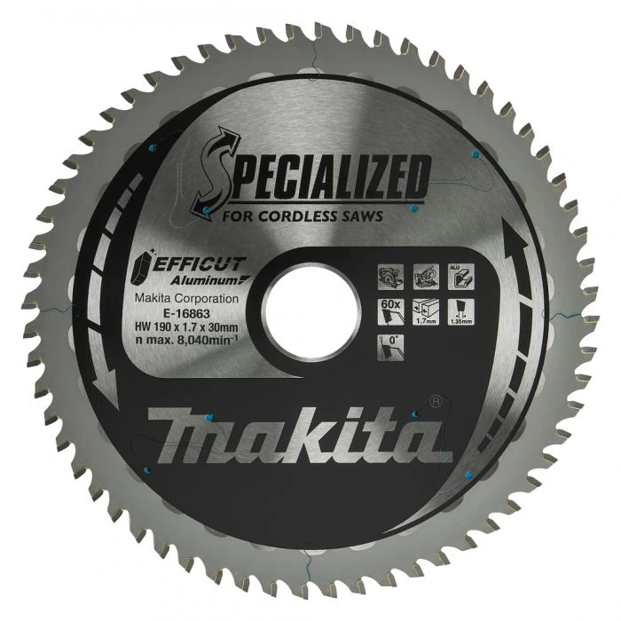 Makita E-16863 Afkort- En Cirkelzaagblad Aluminium 5 Makita E-16863 Afkort- En Cirkelzaagblad Aluminium - Afbeelding 5