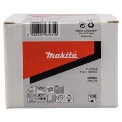 Makita P-42444 Schuurvel 114x102 K100 Red Velcro -Exporteren Snij Kracht Winkel P 42444 C1N1