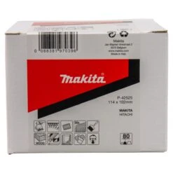 Makita P-42525 Schuurvel 114x102 K80 White Velcro 12 Makita P-42525 Schuurvel 114x102 K80 White Velcro -Exporteren Snij Kracht Winkel P 42525 C1N1