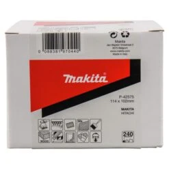 Makita P-42575 Schuurvel 114x102 K240 White Velcro 12 Makita P-42575 Schuurvel 114x102 K240 White Velcro -Exporteren Snij Kracht Winkel P 42575 C1N1