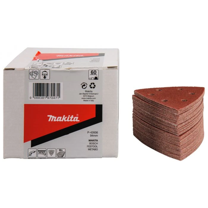 Makita P-42634 Schuurvel 3-K 94 K120 Red Velcro 1 Makita P-42634 Schuurvel 3-K 94 K120 Red Velcro