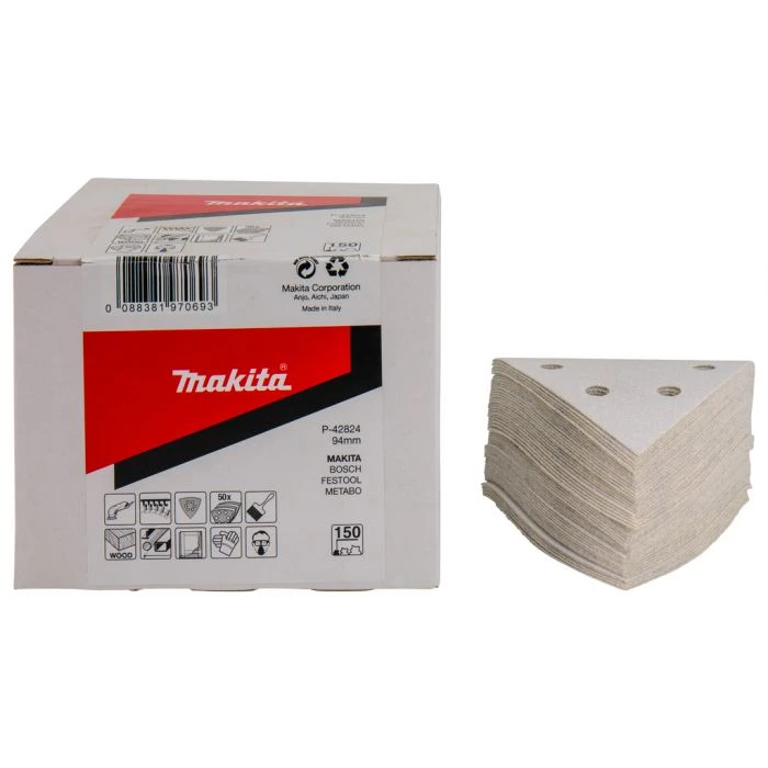 Makita P-42824 Schuurvel 3-K 94 K150 White Velcro 2 Makita P-42824 Schuurvel 3-K 94 K150 White Velcro - Afbeelding 2