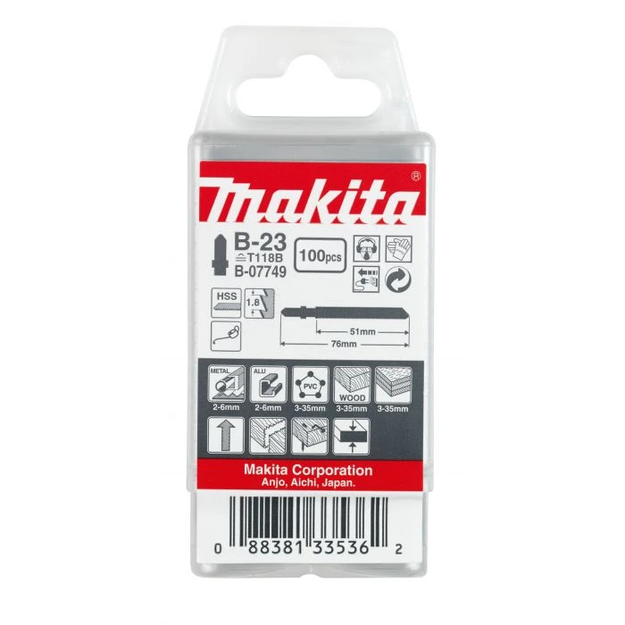 Makita B-07749 Decoupeerzgb Uni 51mm T118B 3 Makita B-07749 Decoupeerzgb Uni 51mm T118B - Afbeelding 3