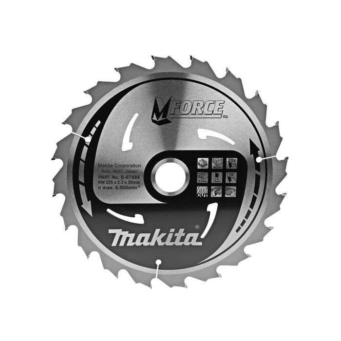 Makita B-07995 Zaagblad Hout 2 Makita B-07995 Zaagblad Hout - Afbeelding 2