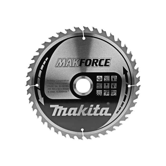 Makita B-08523 Zaagb Hout 235x30x2,6 40T 20g 2 Makita B-08523 Zaagb Hout 235x30x2,6 40T 20g - Afbeelding 2