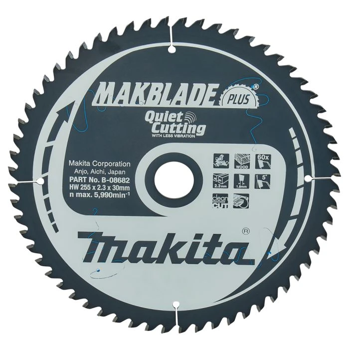 Makita B-08682 Zaagb Q+C 255x30x2,3 60T 5g 6 Makita B-08682 Zaagb Q+C 255x30x2,3 60T 5g - Afbeelding 6