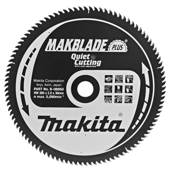 Makita B-08850 Tafelzaagblad Hout Zuiver 1 Makita B-08850 Tafelzaagblad Hout Zuiver