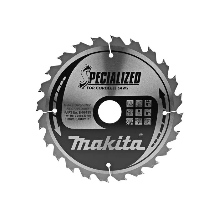 Makita B-09195 Cirkelzaagblad Hout 2 Makita B-09195 Cirkelzaagblad Hout - Afbeelding 2