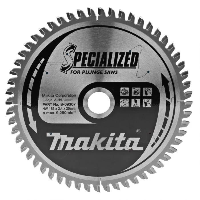 Makita B-09307 Invalzaagblad Aluminium 1 Makita B-09307 Invalzaagblad Aluminium