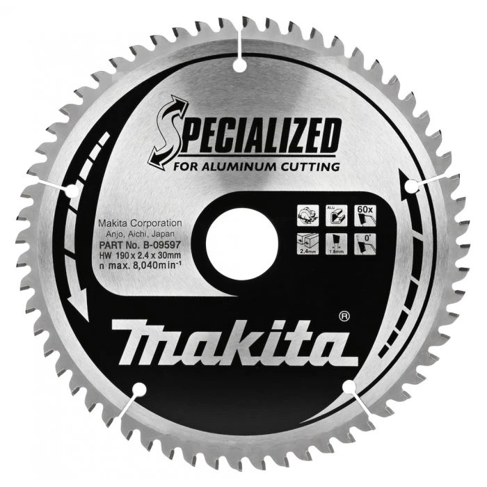 Makita B-09597 Cirkelzaagblad Aluminium 1 Makita B-09597 Cirkelzaagblad Aluminium
