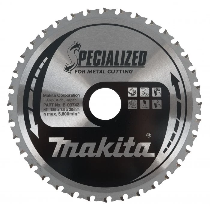 Makita B-09743 Cirkelzaagblad Metaal 3 Makita B-09743 Cirkelzaagblad Metaal - Afbeelding 3